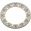 Ornate Round Frame STL - High-Relief Floral Ring for CNC