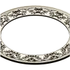 Ornate Round Frame STL - High-Relief Floral Ring for CNC