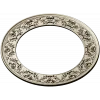 Ornate Round Frame STL - High-Relief Floral Ring for CNC