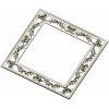Ornate Floral Square Frame STL