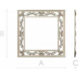 Rosette Vine Square Frame