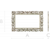 Ornate Rococo Rectangular Frame STL for CNC