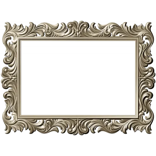 Baroque Acanthus Decorative Frame STL for CNC