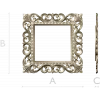 Baroque Square Frame STL for CNC Milling
