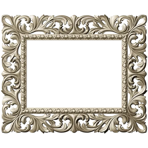 Ornate Acanthus Frame STL for CNC - 3D model for wood carving