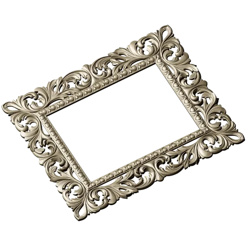 Ornate Acanthus Frame STL for CNC - 3D model for wood carving