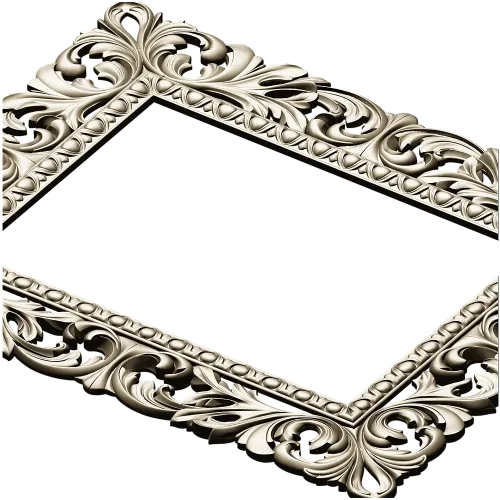 Ornate Acanthus Frame STL for CNC - 3D model for wood carving