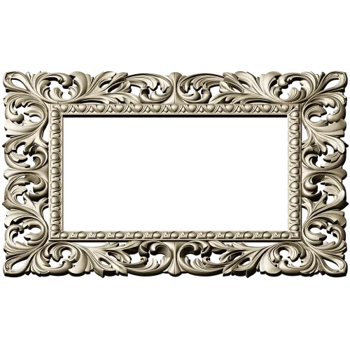 Ornate Acanthus Frame STL for CNC - 3D model for wood carving