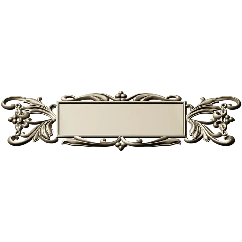 Барочный картуш - рамка STL для ЧПУ
