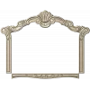 Ornate Shell Crest Frame - STL 3D Model for CNC