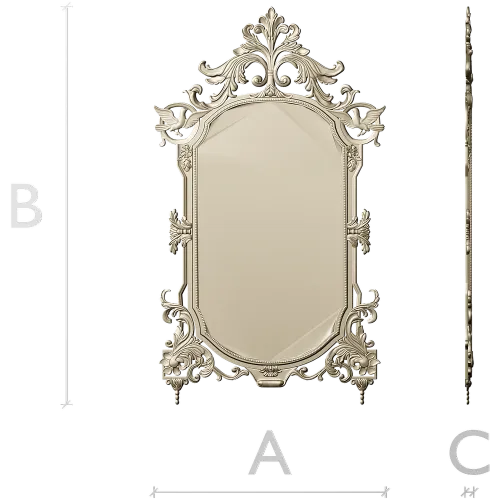 Baroque Ornamental Frame STL for CNC