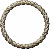 Twisted Rope Round Frame - STL 3D Model for CNC