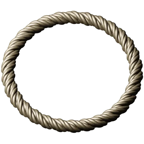 Twisted Rope Round Frame - STL 3D Model for CNC