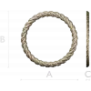 Twisted Rope Round Frame - STL 3D Model for CNC