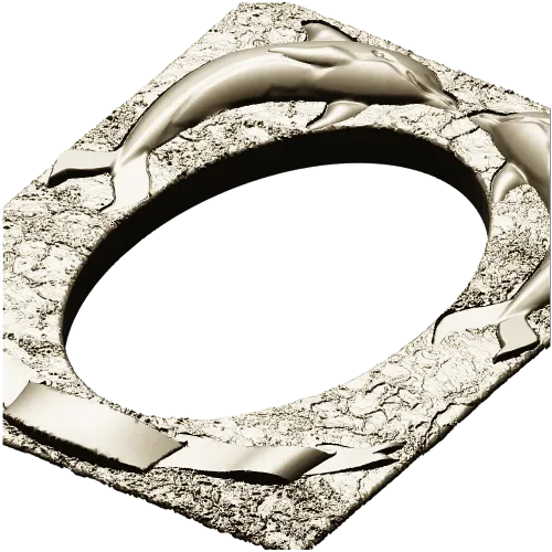 Рамка с дельфинами - 3D модель STL для ЧПУ