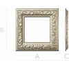 Ornate Square Frame STL for CNC Milling