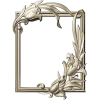 Lily Embrace - decorative frame 3D model STL for CNC