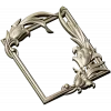 Lily Embrace - decorative frame 3D model STL for CNC