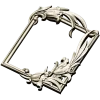 Lily Embrace - decorative frame 3D model STL for CNC