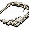 Lily Embrace - decorative frame 3D model STL for CNC