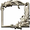 Lily Embrace - decorative frame 3D model STL for CNC