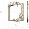 Lily Embrace - decorative frame 3D model STL for CNC