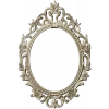 Ornate Oval Rococo Frame STL for CNC