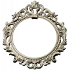 Ornate Oval Rococo Frame STL for CNC