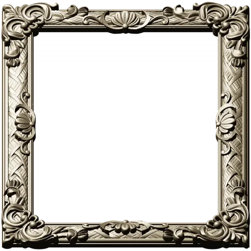 Ornate Baroque Picture Frame STL for CNC