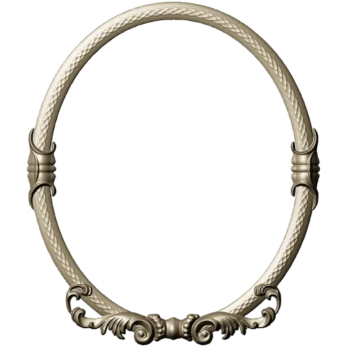 Oval Baroque Rope Frame STL for CNC