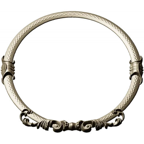 Oval Baroque Rope Frame STL for CNC