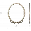 Oval Baroque Rope Frame STL for CNC