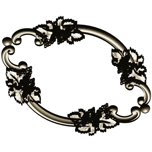 Grapevine Ornamental Oval - STL 3D Model for CNC