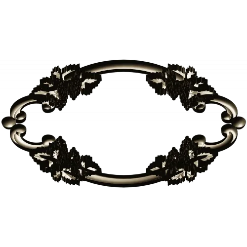 Grapevine Ornamental Oval - STL 3D Model for CNC