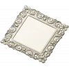 Ornate Baroque Square Frame 3D STL for CNC
