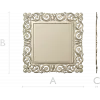Ornate Baroque Square Frame 3D STL for CNC