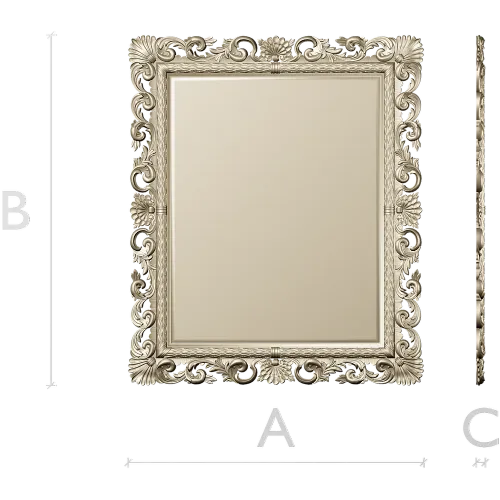 Барочная рамка для чпу - stl модель багета