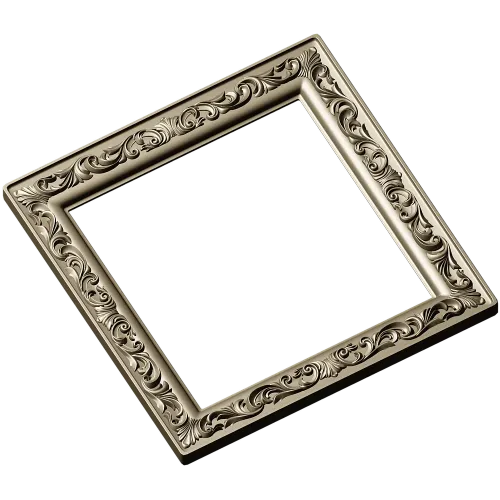 Regal Acanthus Square Frame - STL 3D model for CNC milling