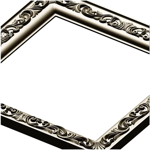 Regal Acanthus Square Frame - STL 3D model for CNC milling