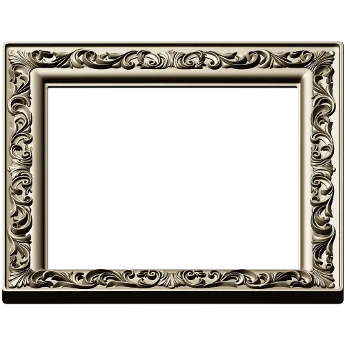 Regal Acanthus Square Frame - STL 3D model for CNC milling