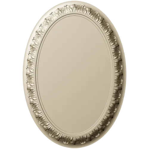 Ornate Oval Frame STL for CNC