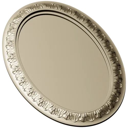 Ornate Oval Frame STL for CNC