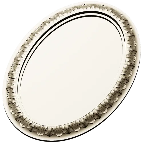 Ornate Oval Frame STL for CNC