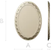 Ornate Oval Frame STL for CNC
