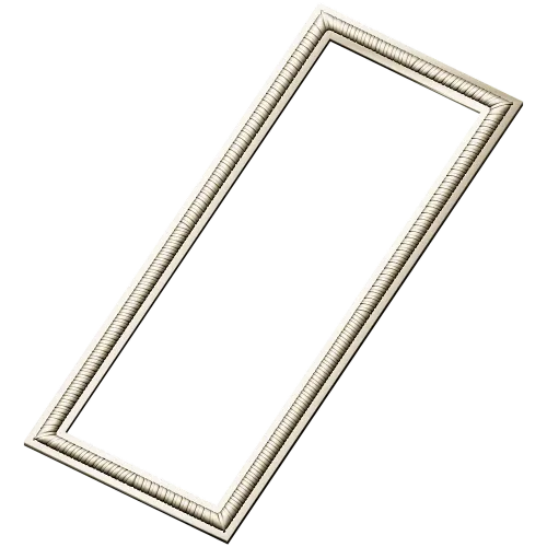 Rectangular Rope-Edge Frame STL for CNC Milling