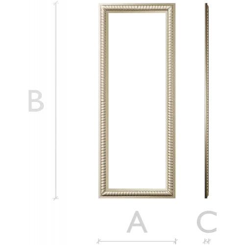 Rectangular Rope-Edge Frame STL for CNC Milling