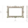 Барочная резная рамка STL для ЧПУ - готовая 3D модель