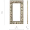 Grapevine Relief Decorative Frame STL for CNC