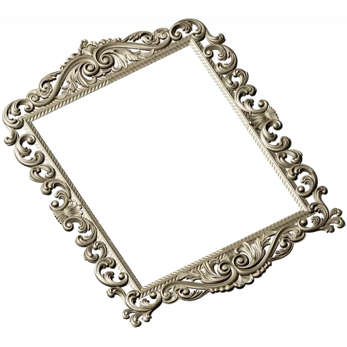 Baroque Acanthus Frame STL for CNC Milling