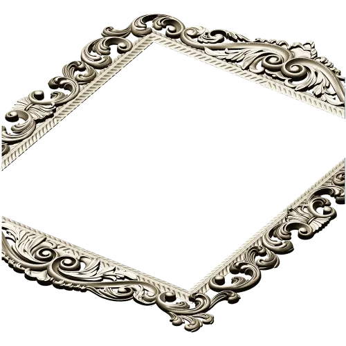 Baroque Acanthus Frame STL for CNC Milling